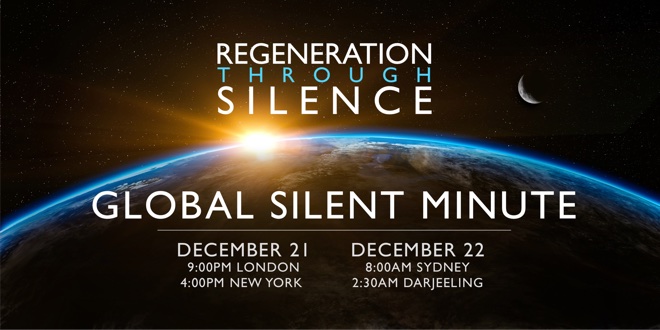 Annual Global Silent Minute – 21 December 2021 at 9pm GMT