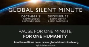 global silent minute banner