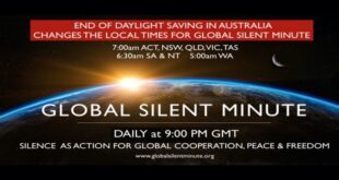 global silent minute times