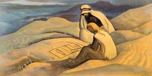 Painting by Nicholas Roerich called, 'Signs of Christ' 1924