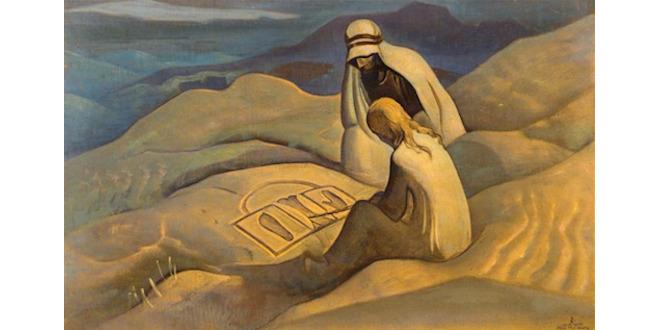 'Signs of Christ' painting by Nicholas Roerich 1924